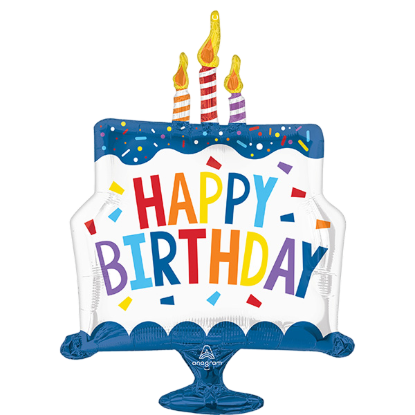 Supershape Happy Birthday Tiered Cake